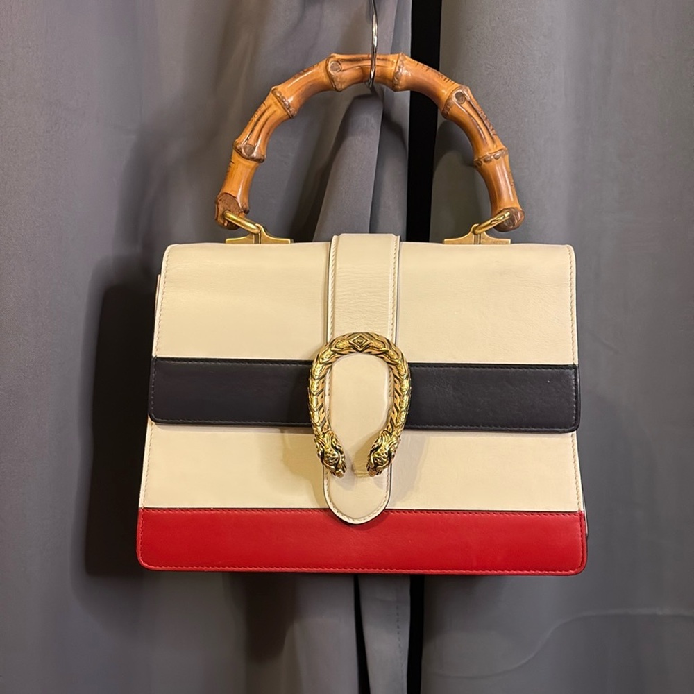 Gucci Tricolor Dionysus Bamboo Bag w/ Dustbag